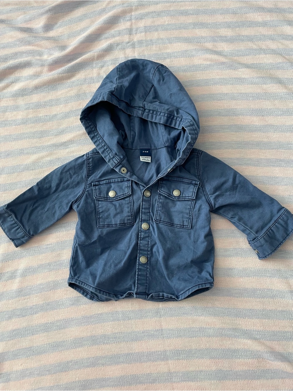Spring baby boy Hooded spring Utility Jacket - Blue